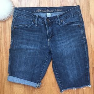 Abercrombie and Fitch Blue Jean Bermuda Shorts